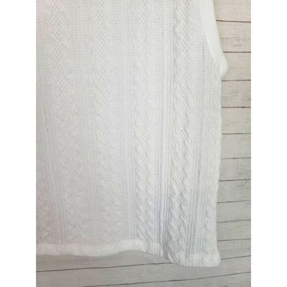 URBAN ROMANTICS SLEEVELESS KNIT CROPPED TEXTURED TOP, SZ LARGE - Picture 5 of 7